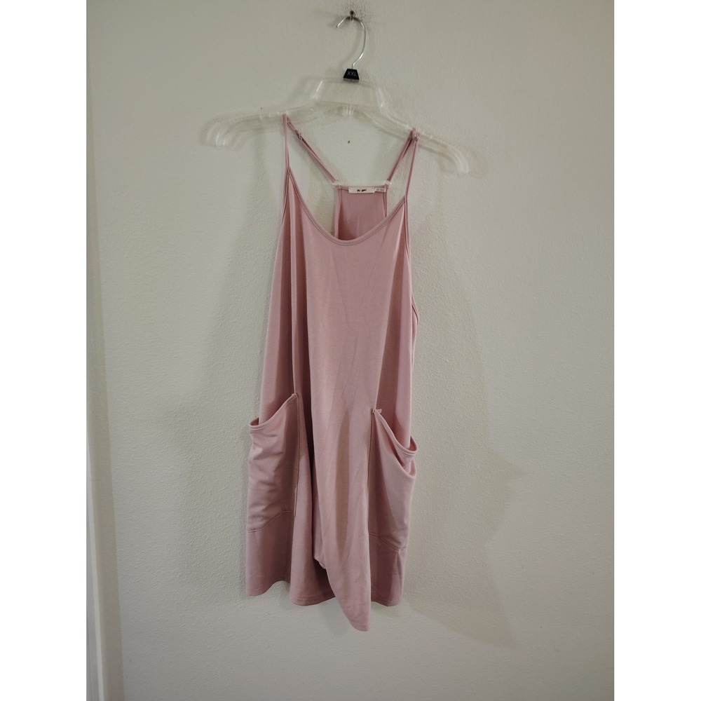 Mi Ami‎ Pink Racerback Mini Dress Womens XS Sleeveless Pocket Casual Sun Dress